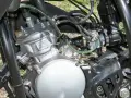 Dettaglio motore 49cc, con carburatore e candela. Potrebbe essere utile per diagnosticare sintomi motore aspira aria.