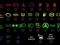 Cruscotto auto: spie rosse, gialle, verdi, blu e bianche. Indica spie fendinebbia colore.