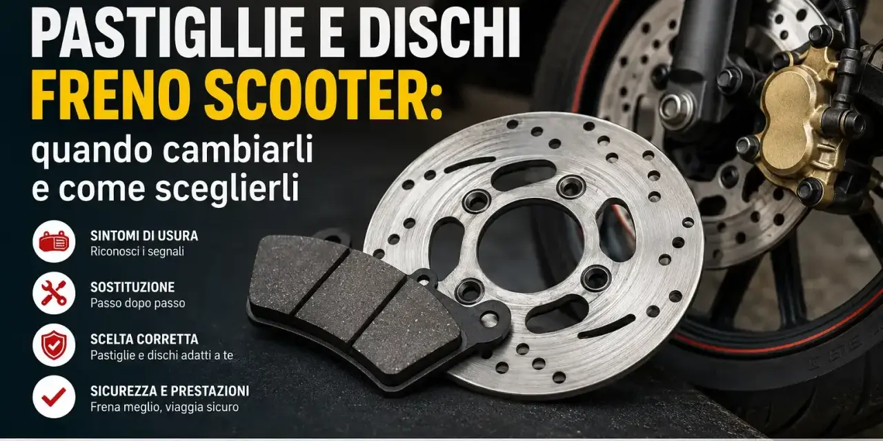 Guida completa su pastiglie e dischi freno scooter: quando cambiare i dischi freni e come scegliere i ricambi giusti per una guida sicura.