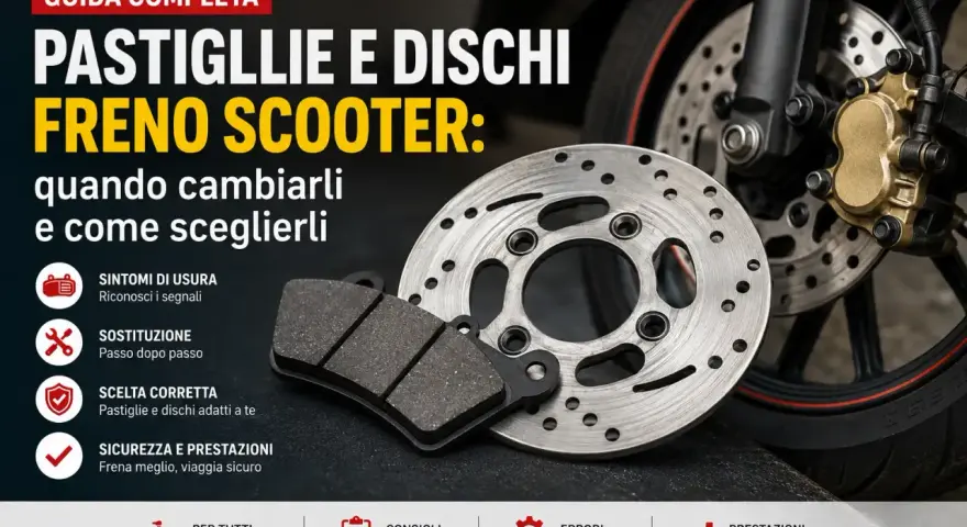 Guida completa su pastiglie e dischi freno scooter: quando cambiare i dischi freni e come scegliere i ricambi giusti per una guida sicura.